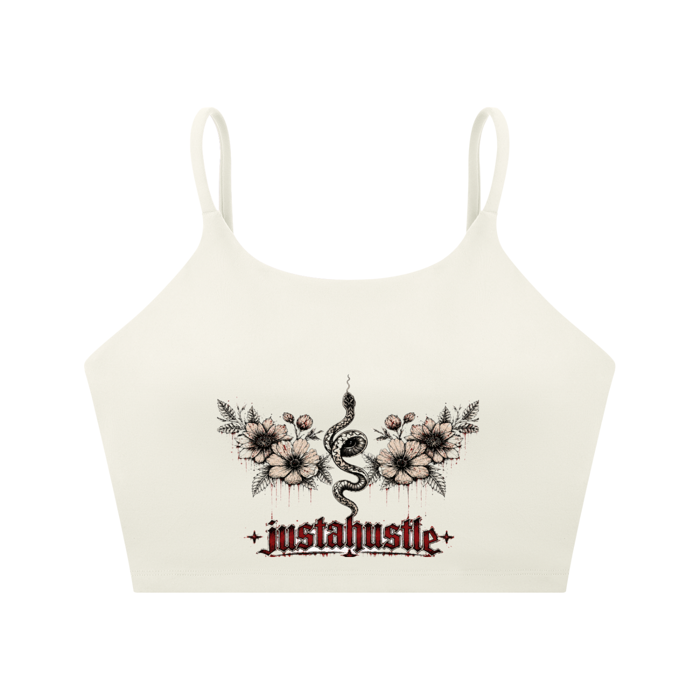 Bloom & Bite Spaghetti Strap Yoga Sports Bra