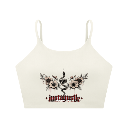 Bloom & Bite Spaghetti Strap Yoga Sports Bra