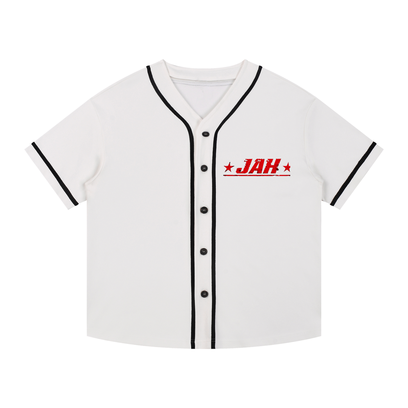 Cherry Temptation Piped Button-Up Jersey