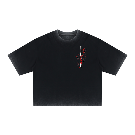 Monochrome Hustle Dyed Boxy T-Shirt