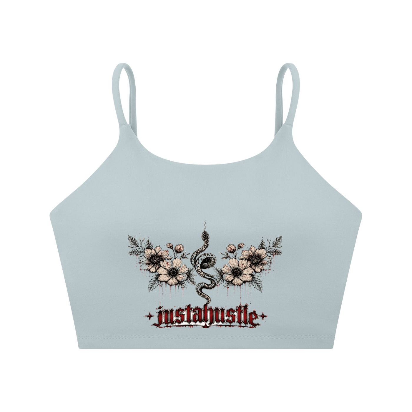 Bloom & Bite Spaghetti Strap Yoga Sports Bra
