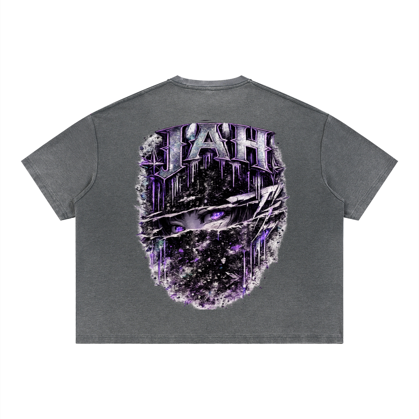JAH Vintage Wash Sunfade Boxy Waffle T-Shirt