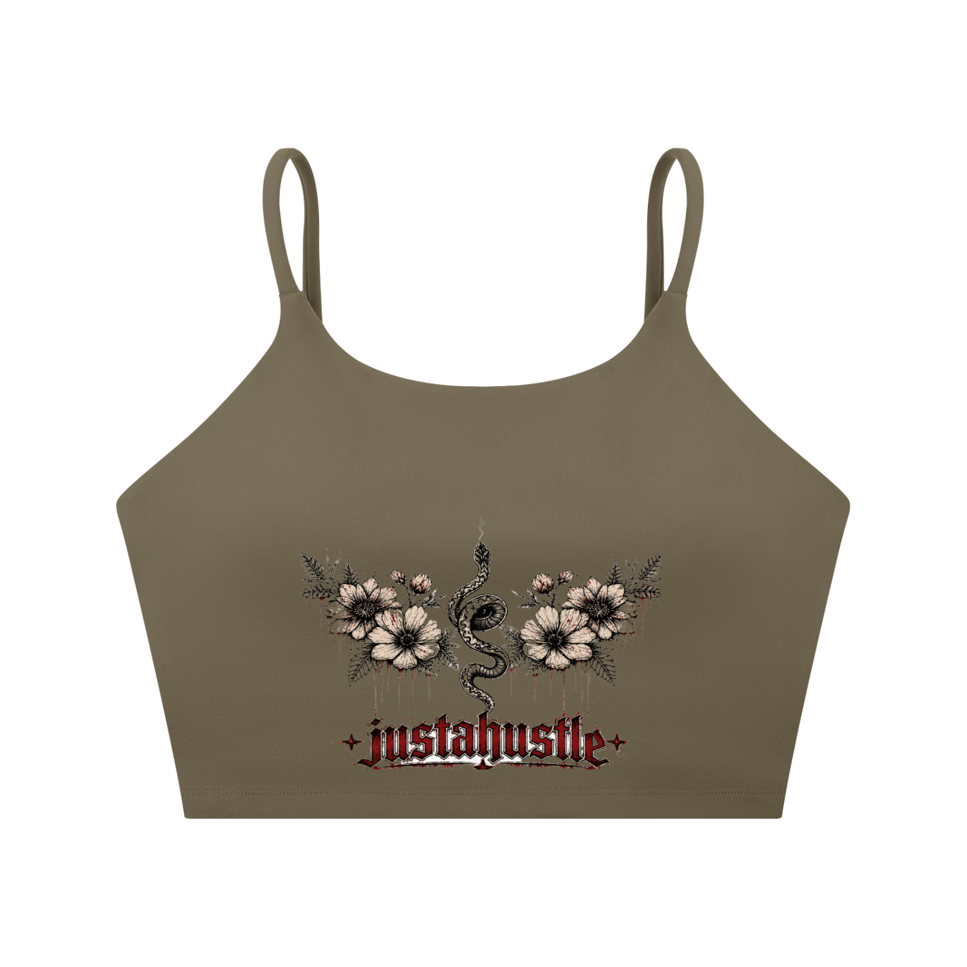Bloom & Bite Spaghetti Strap Yoga Sports Bra