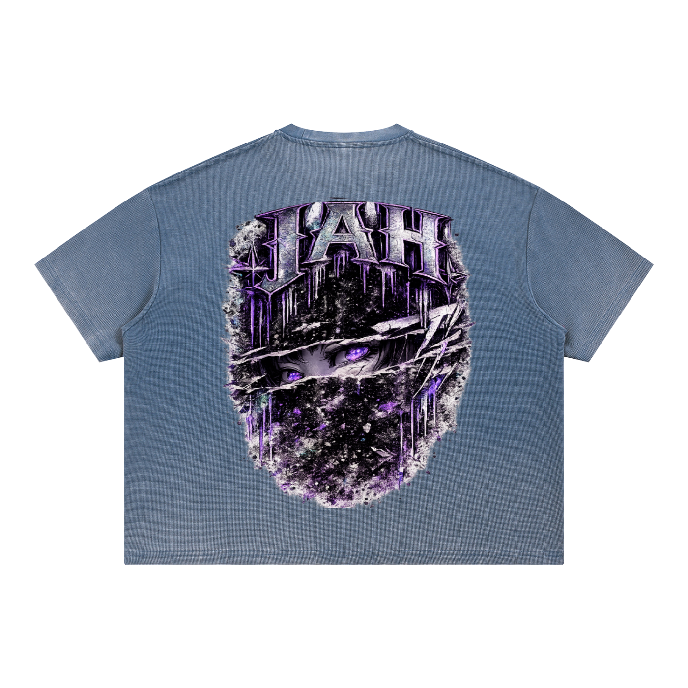 JAH Vintage Wash Sunfade Boxy Waffle T-Shirt