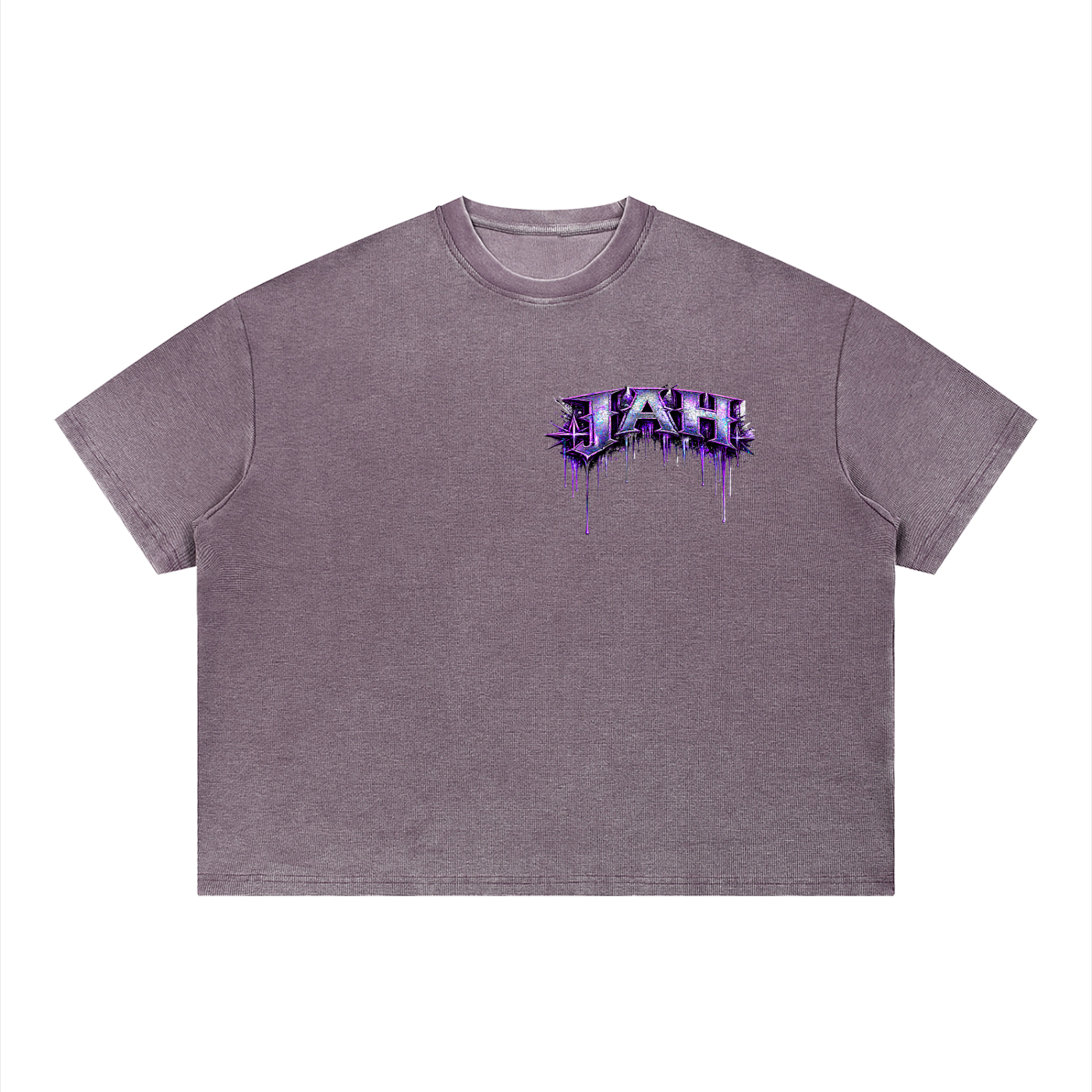 JAH Vintage Wash Sunfade Boxy Waffle T-Shirt