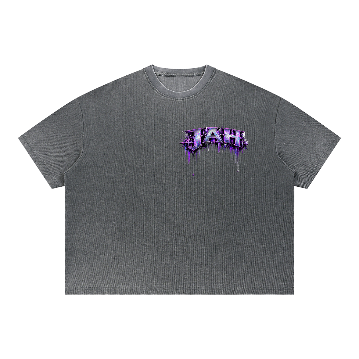 JAH Vintage Wash Sunfade Boxy Waffle T-Shirt