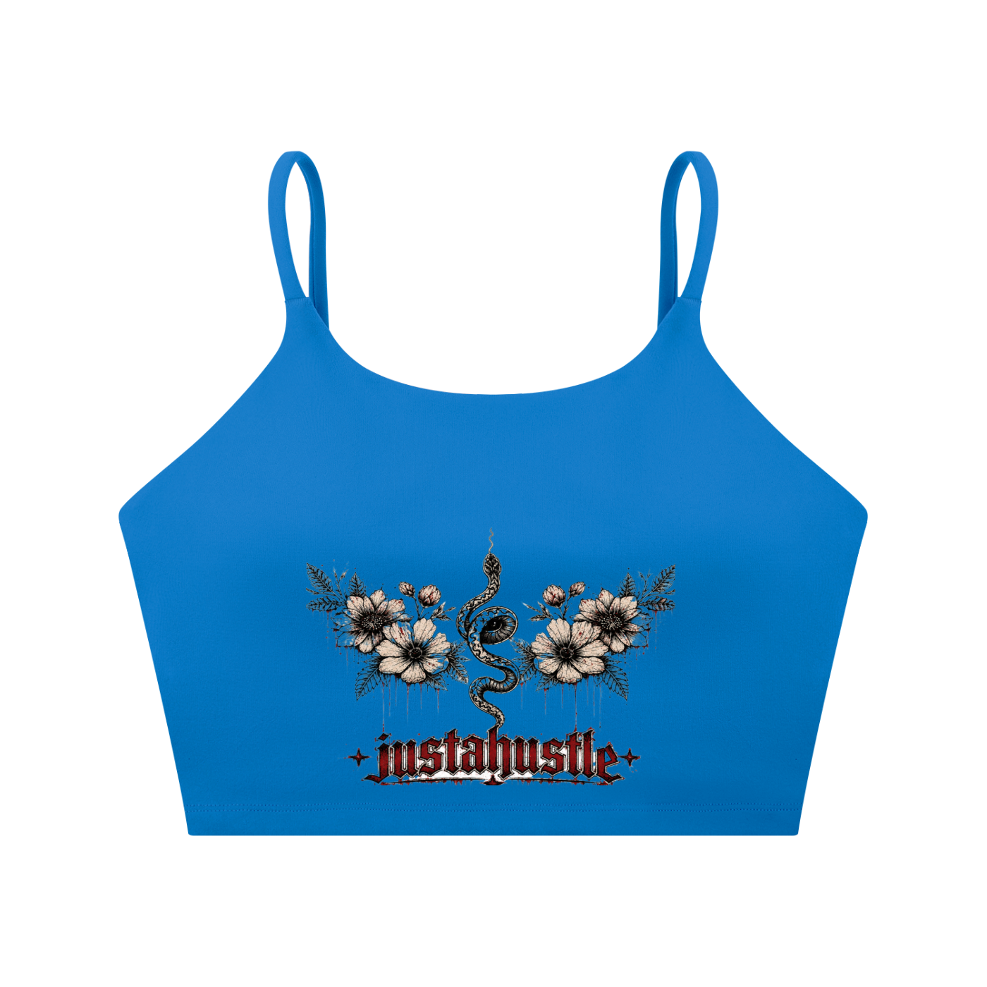 Bloom & Bite Spaghetti Strap Yoga Sports Bra