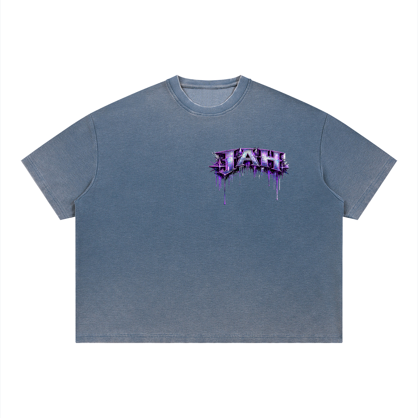 JAH Vintage Wash Sunfade Boxy Waffle T-Shirt
