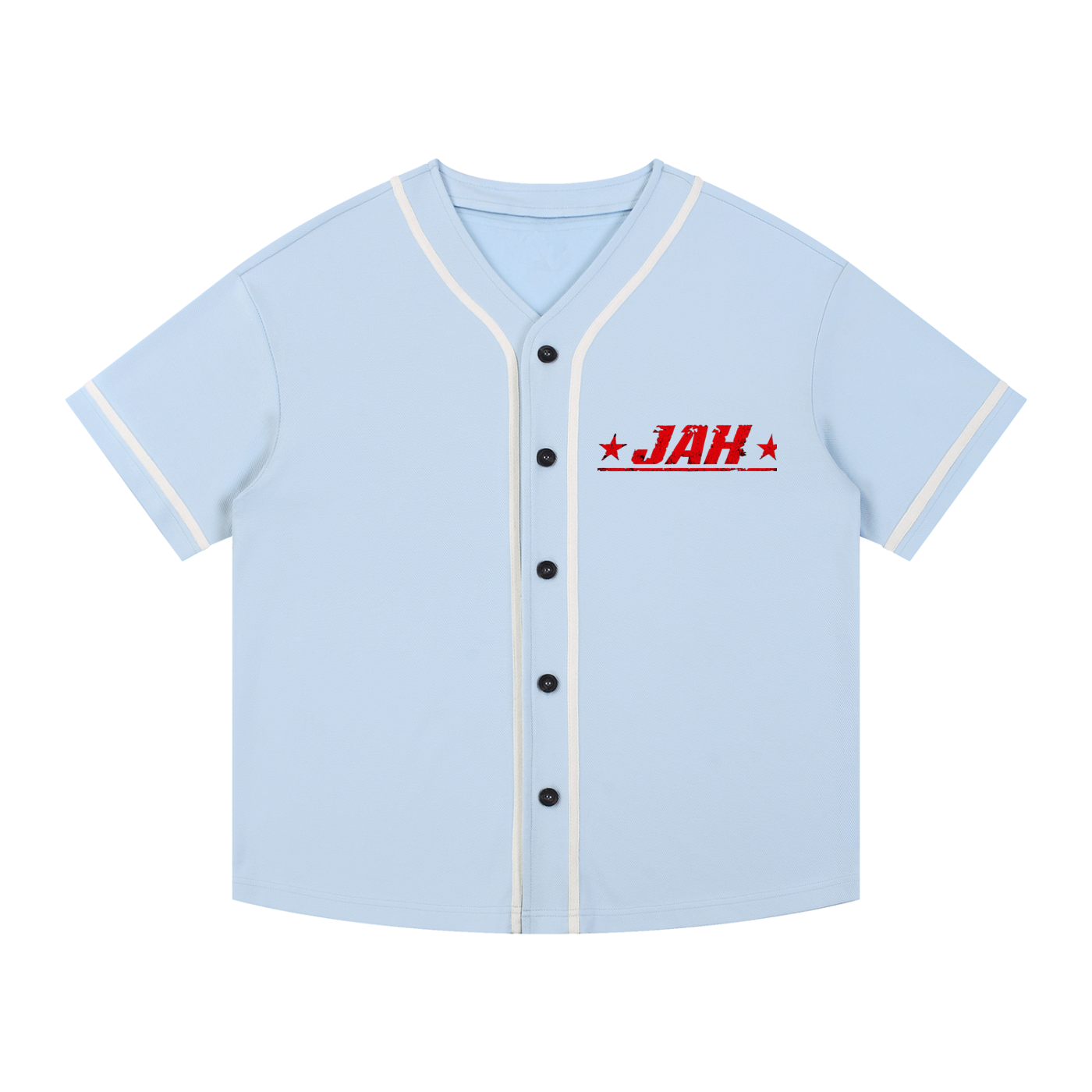 Cherry Temptation Piped Button-Up Jersey