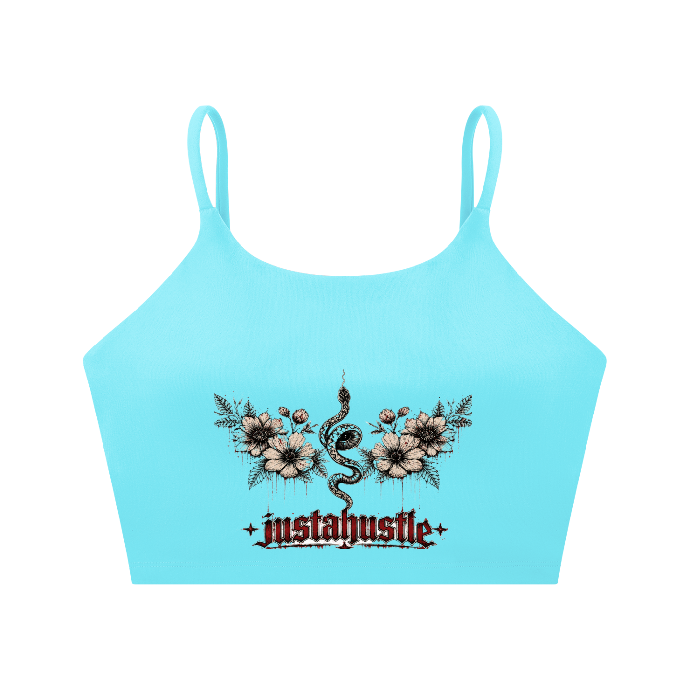 Bloom & Bite Spaghetti Strap Yoga Sports Bra