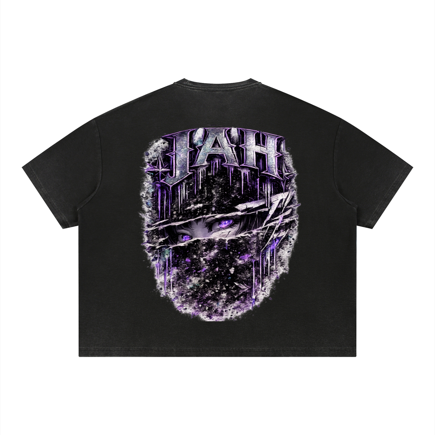 JAH Vintage Wash Sunfade Boxy Waffle T-Shirt