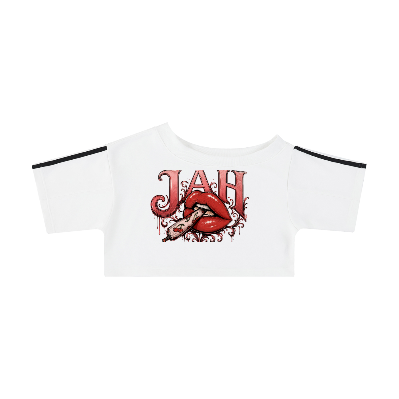 Women's Off-the-Shoulder JAH Crop T-Shirt