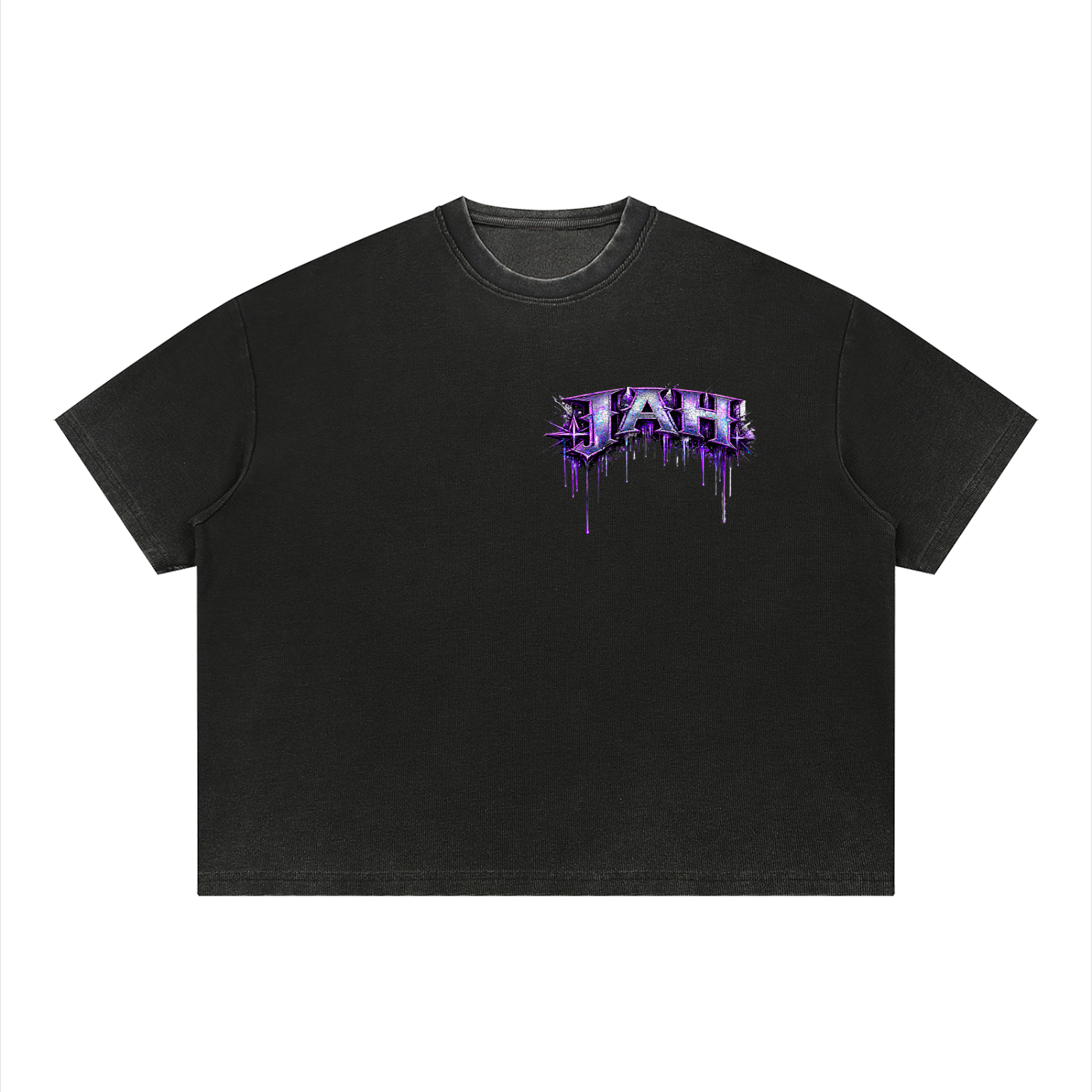 JAH Vintage Wash Sunfade Boxy Waffle T-Shirt