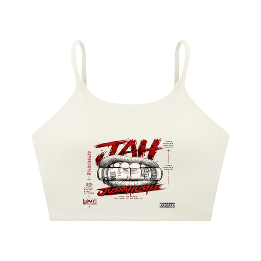 Hustle Hunger Spaghetti Strap Yoga Sports Bra