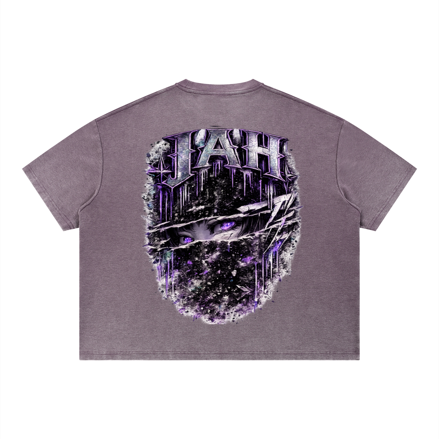 JAH Vintage Wash Sunfade Boxy Waffle T-Shirt
