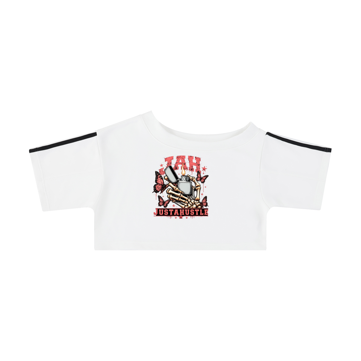 Women's Off-the-Shoulder JAH  Crop T-Shirt
