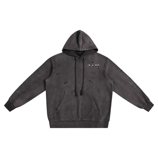 The Chosen Hustler Distressed Vintage Wash Hoodie