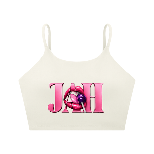 LOLLIPOP LUXE Spaghetti Strap Yoga Sports Bra