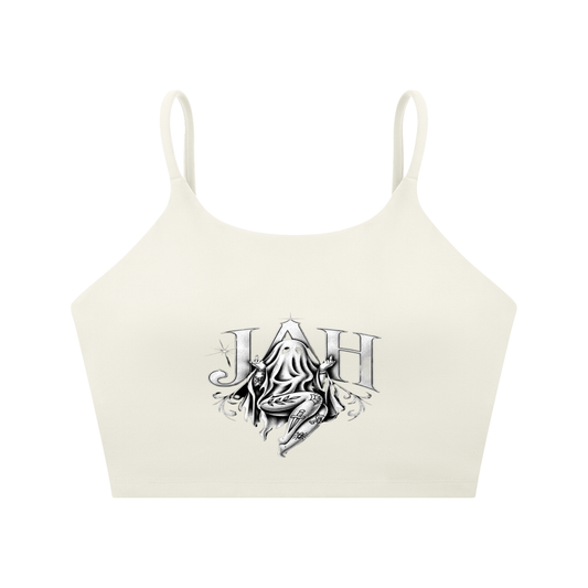 Ghostly Jah Spaghetti Strap Yoga Sports Bra