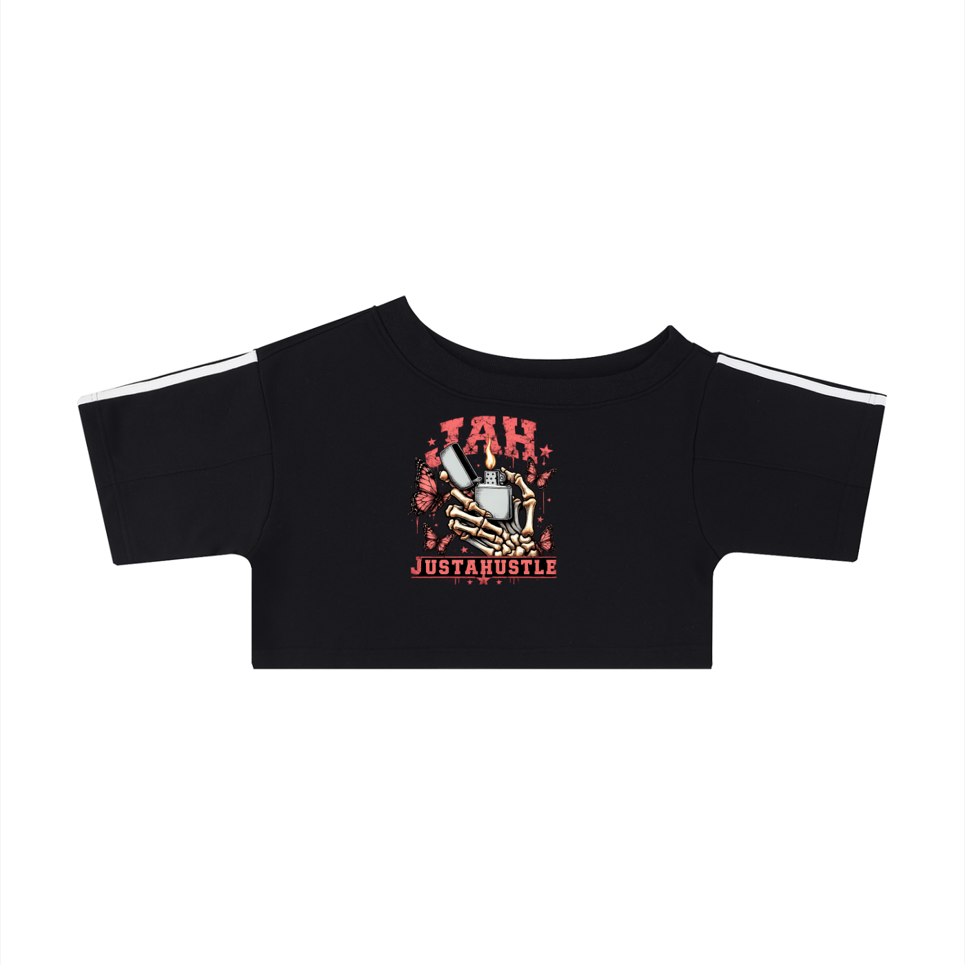 Women's Off-the-Shoulder JAH  Crop T-Shirt