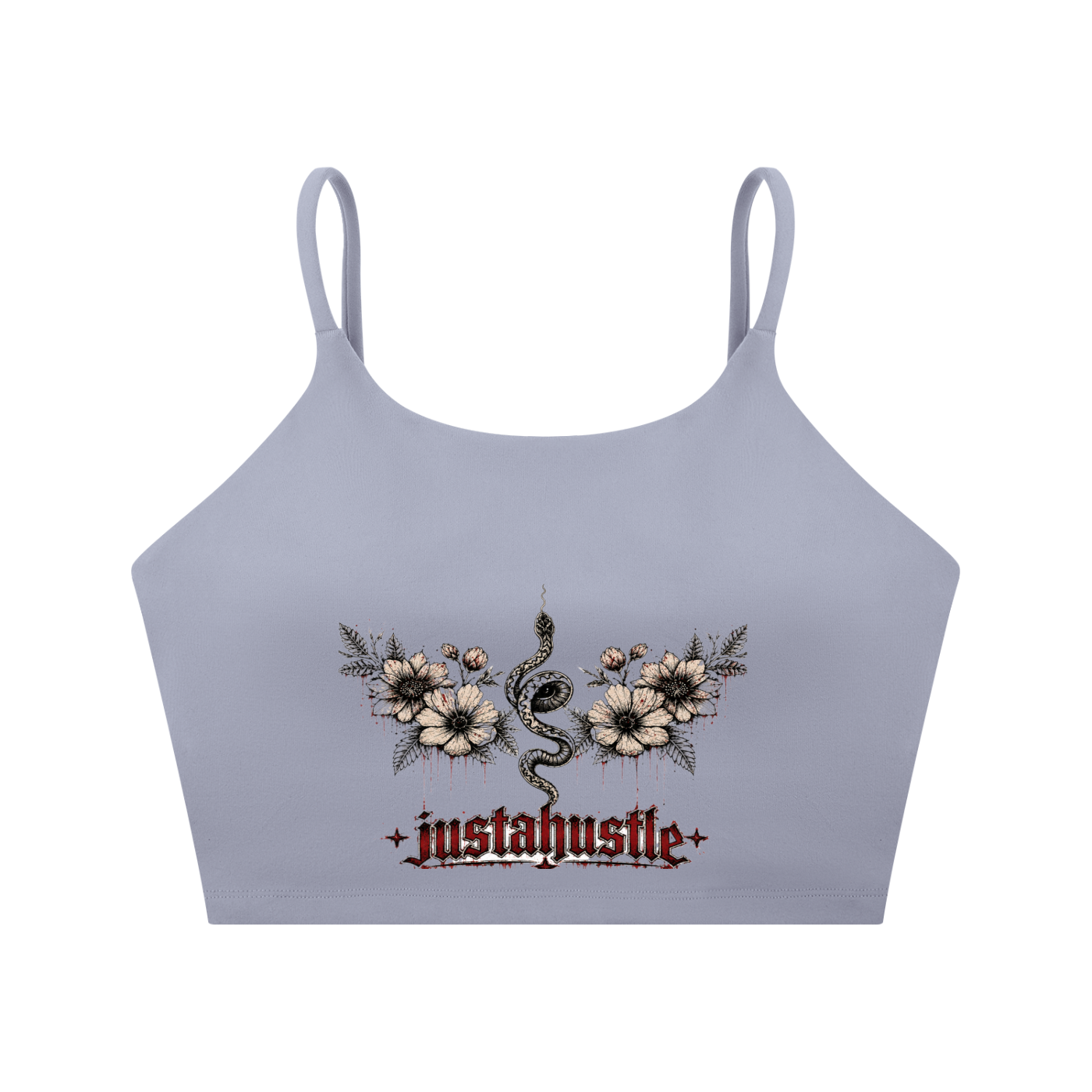 Bloom & Bite Spaghetti Strap Yoga Sports Bra